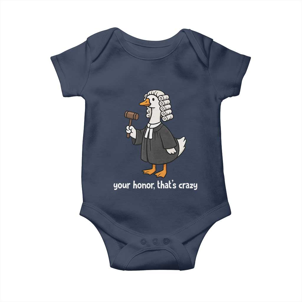 Goose Lawyer Baby Onesie Law School Graduation Gift Funny Silly Gooses Lovers TS10 Navy Print Your Wear
