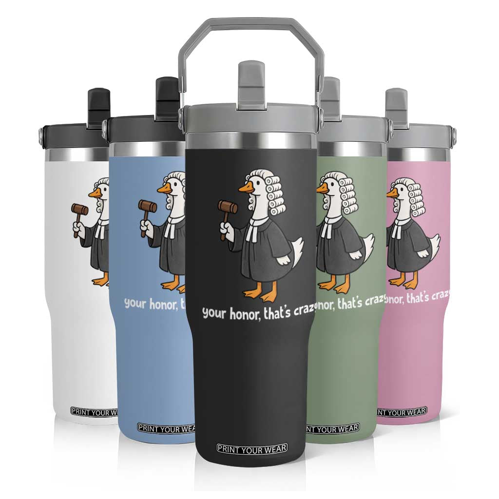 Goose Lawyer Flip Straw Tumbler Law School Graduation Gift Funny Silly Gooses Lovers TS10 Print Your Wear