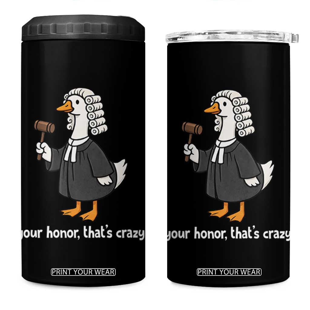 Goose Lawyer 4 in 1 Can Cooler Tumbler Law School Graduation Gift Funny Silly Gooses Lovers TS10 One Size: 16 oz Black Print Your Wear