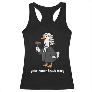 Goose Lawyer Racerback Tank Top Law School Graduation Gift Funny Silly Gooses Lovers TS10 Black Print Your Wear