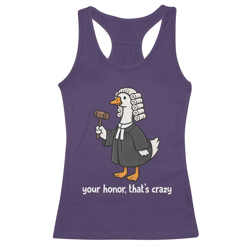 Goose Lawyer Racerback Tank Top Law School Graduation Gift Funny Silly Gooses Lovers TS10 Purple Print Your Wear