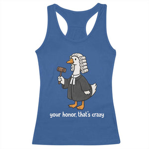 Goose Lawyer Racerback Tank Top Law School Graduation Gift Funny Silly Gooses Lovers TS10 Royal Blue Print Your Wear