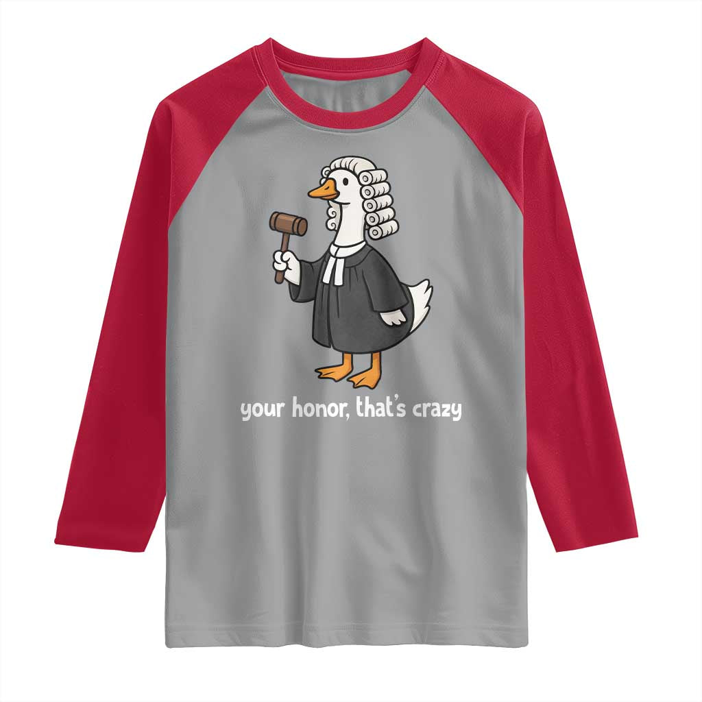 Goose Lawyer Raglan Shirt Law School Graduation Gift Funny Silly Gooses Lovers TS10 Sport Gray Red Print Your Wear