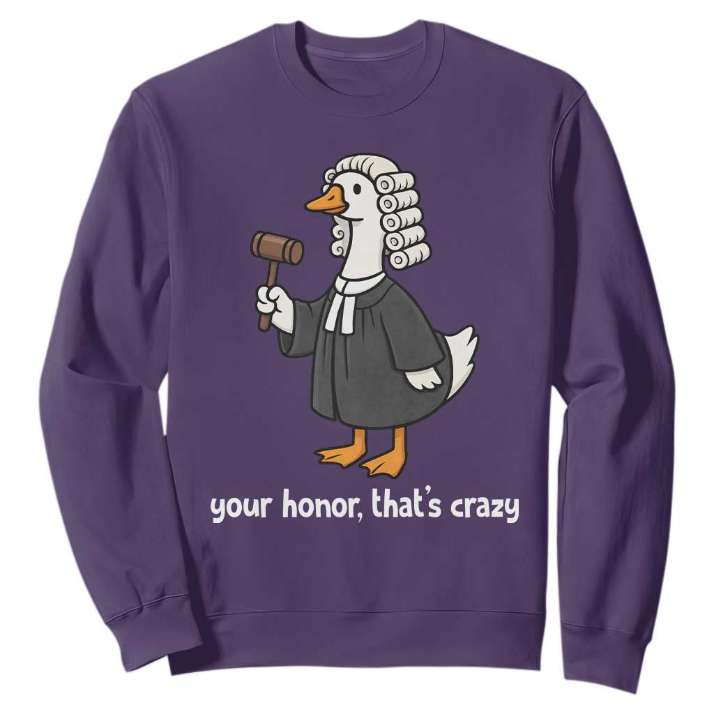 Goose Lawyer Sweatshirt Law School Graduation Gift Funny Silly Gooses Lovers TS10 Purple Print Your Wear