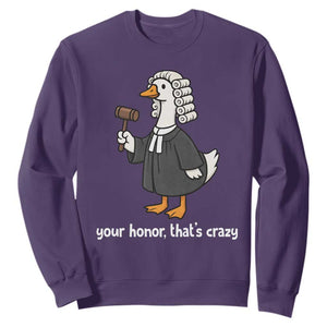 Goose Lawyer Sweatshirt Law School Graduation Gift Funny Silly Gooses Lovers TS10 Purple Print Your Wear