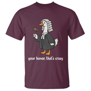 Goose Lawyer T Shirt Law School Graduation Gift Funny Silly Gooses Lovers TS10 Maroon Print Your Wear