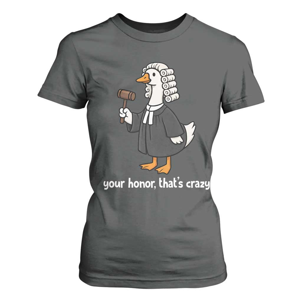 Goose Lawyer T Shirt For Women Law School Graduation Gift Funny Silly Gooses Lovers TS10 Dark Heather Print Your Wear