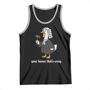 Goose Lawyer Tank Top Law School Graduation Gift Funny Silly Gooses Lovers TS10 Black Athletic Heather Print Your Wear