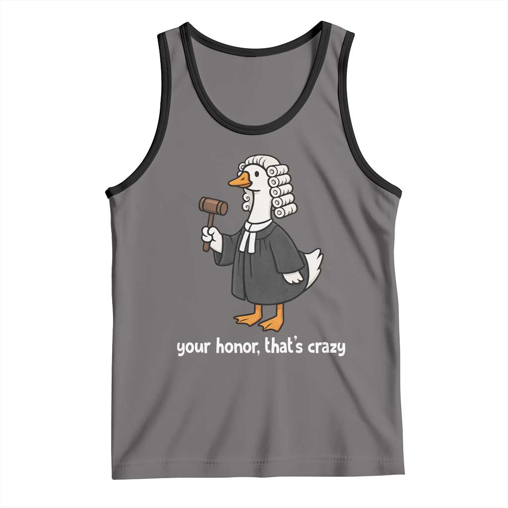 Goose Lawyer Tank Top Law School Graduation Gift Funny Silly Gooses Lovers TS10 Deep Heather Black Print Your Wear