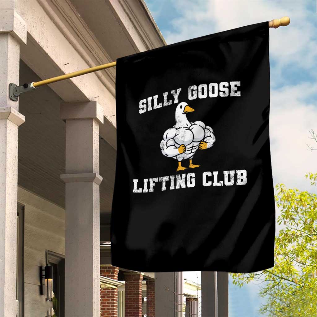 Silly Goose Lifting Club Garden Flag Funny Gym Meme TS10 Print Your Wear