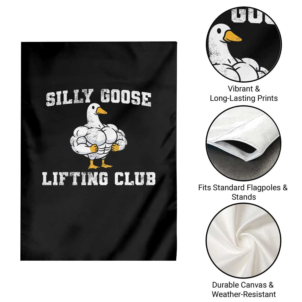 Silly Goose Lifting Club Garden Flag Funny Gym Meme TS10 Print Your Wear