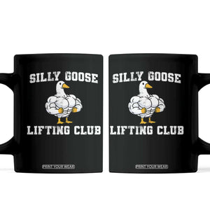 Silly Goose Lifting Club Coffee Mug Funny Gym Meme TS10 Black Print Your Wear