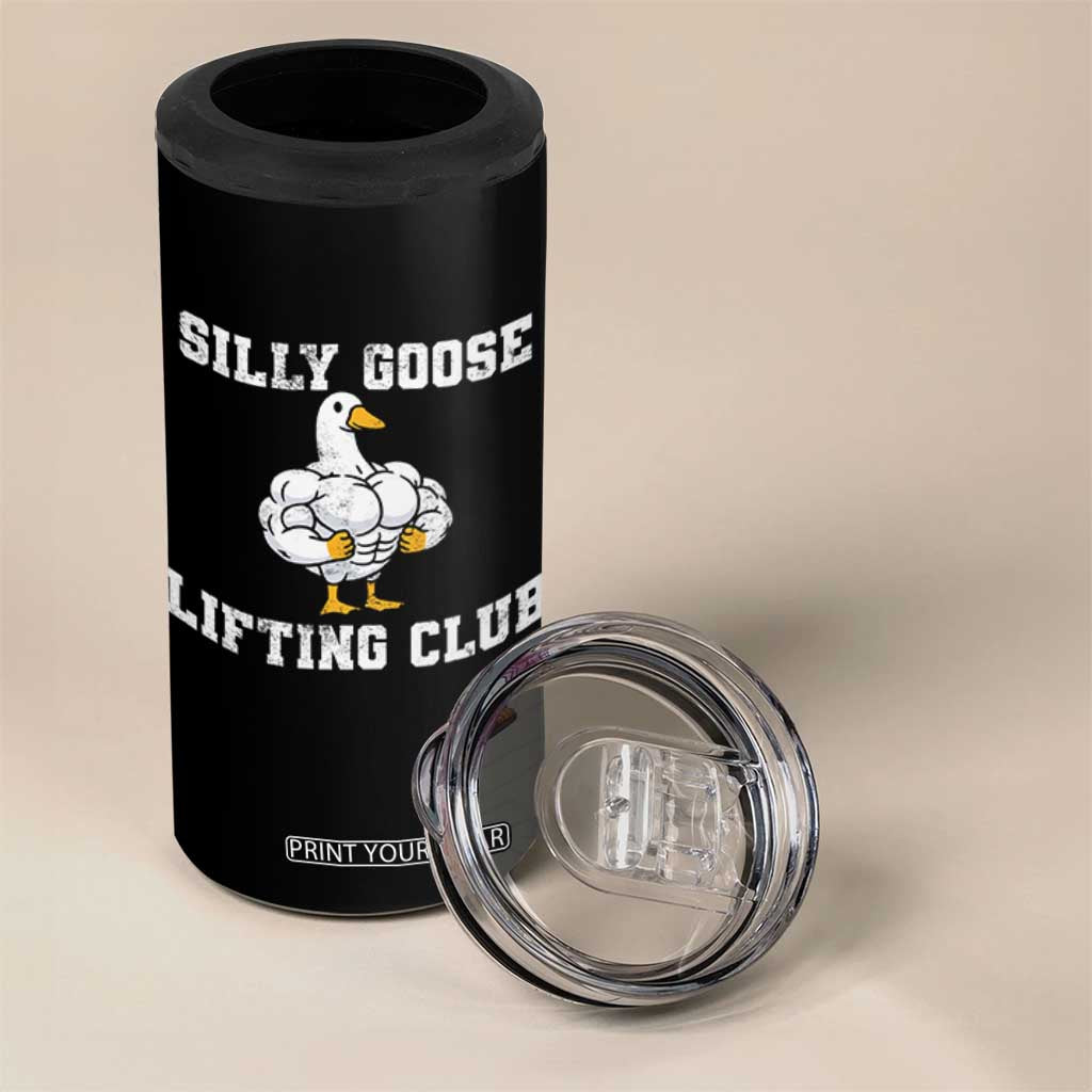 Silly Goose Lifting Club 4 in 1 Can Cooler Tumbler Funny Gym Meme TS10 Print Your Wear