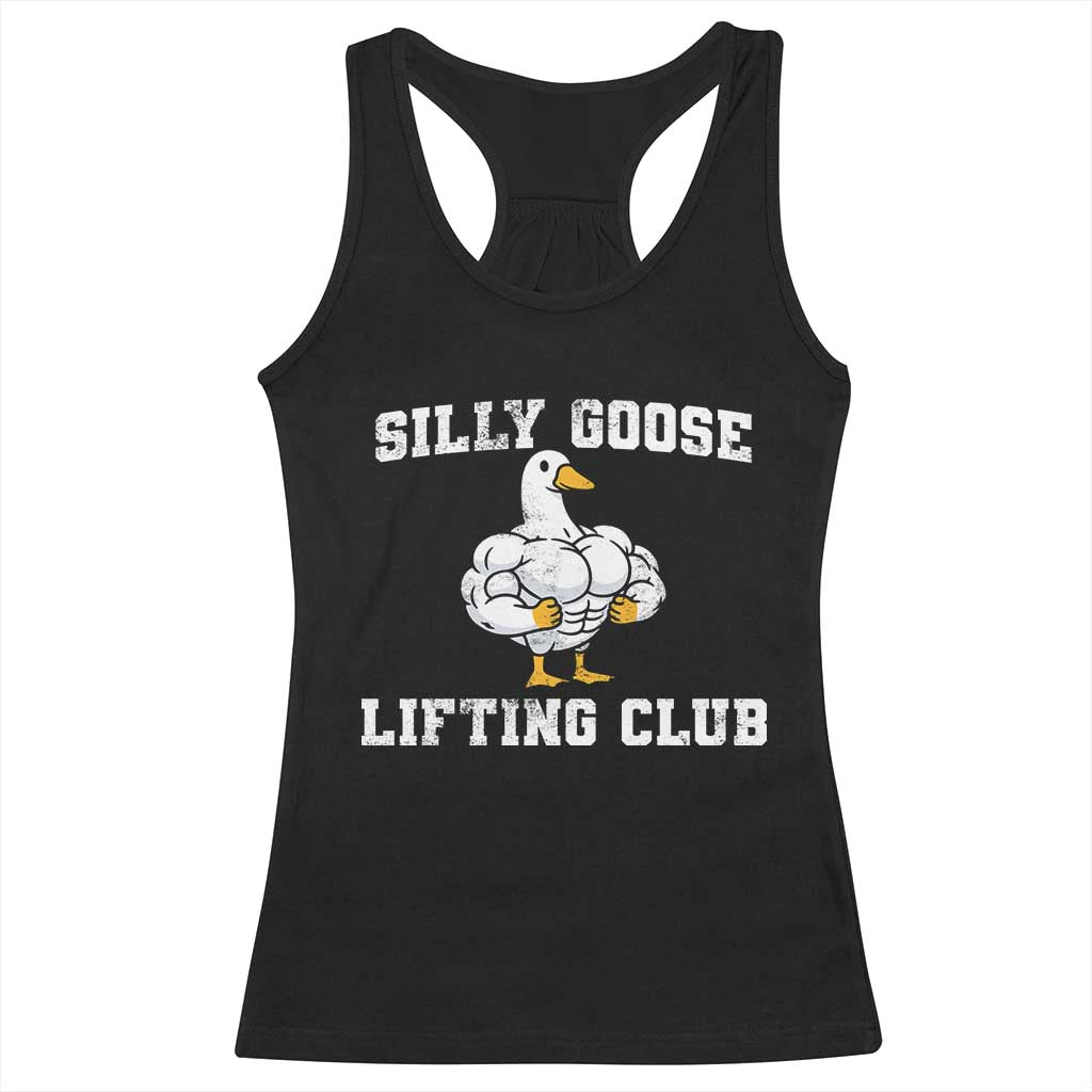 Silly Goose Lifting Club Racerback Tank Top Funny Gym Meme TS10 Black Print Your Wear