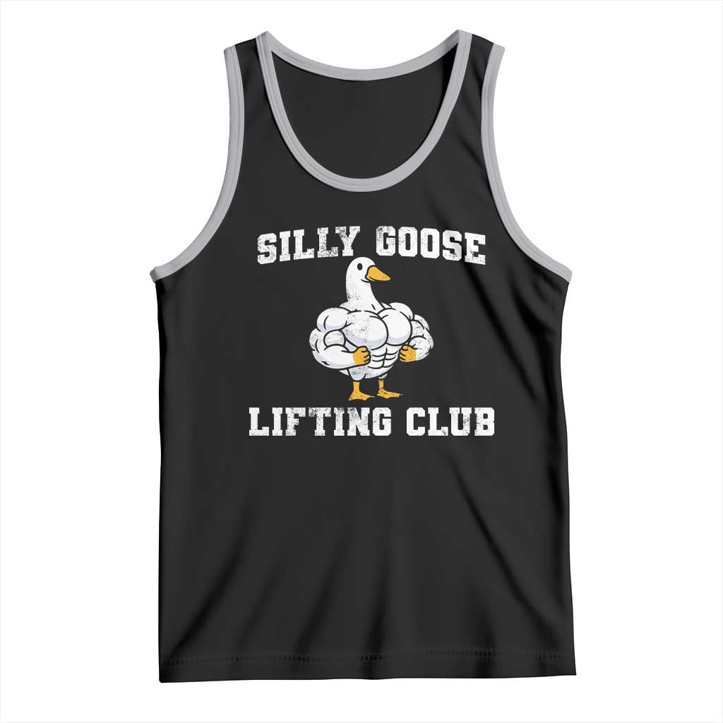 Silly Goose Lifting Club Tank Top Funny Gym Meme TS10 Black Athletic Heather Print Your Wear