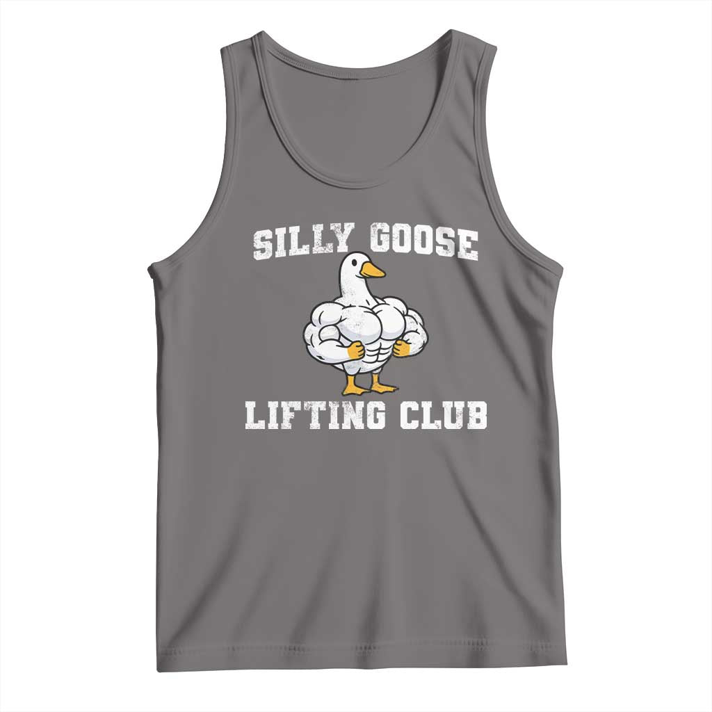 Silly Goose Lifting Club Tank Top Funny Gym Meme TS10 Deep Heather Print Your Wear
