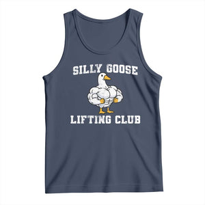 Silly Goose Lifting Club Tank Top Funny Gym Meme TS10 Navy Print Your Wear