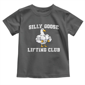 Silly Goose Lifting Club Toddler T Shirt Funny Gym Meme TS10 Dark Heather Print Your Wear