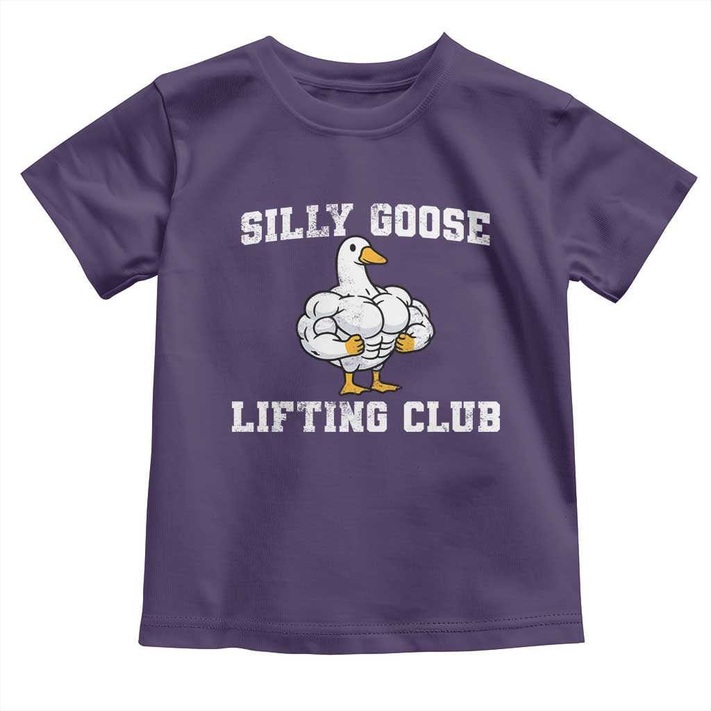 Silly Goose Lifting Club Toddler T Shirt Funny Gym Meme TS10 Purple Print Your Wear