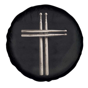 Christian Drummer Spare Tire Cover Drumstick Cross Rock Music Lover Gift TS10 Print Your Wear