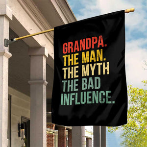 Funny Grandpa Garden Flag Retro Man Myth Bad Influence Best Funny Fathers Day TS10 Print Your Wear