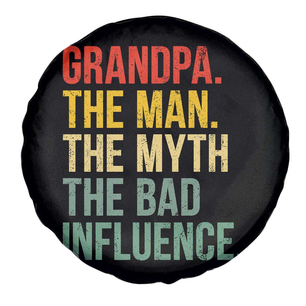Funny Grandpa Spare Tire Cover Retro Man Myth Bad Influence Best Funny Fathers Day TS10 Print Your Wear