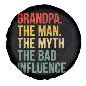 Funny Grandpa Spare Tire Cover Retro Man Myth Bad Influence Best Funny Fathers Day TS10 Print Your Wear