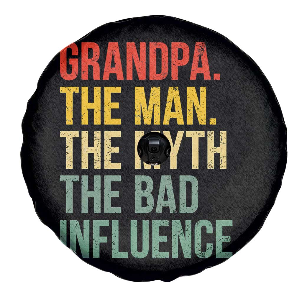 Funny Grandpa Spare Tire Cover Retro Man Myth Bad Influence Best Funny Fathers Day TS10 Print Your Wear