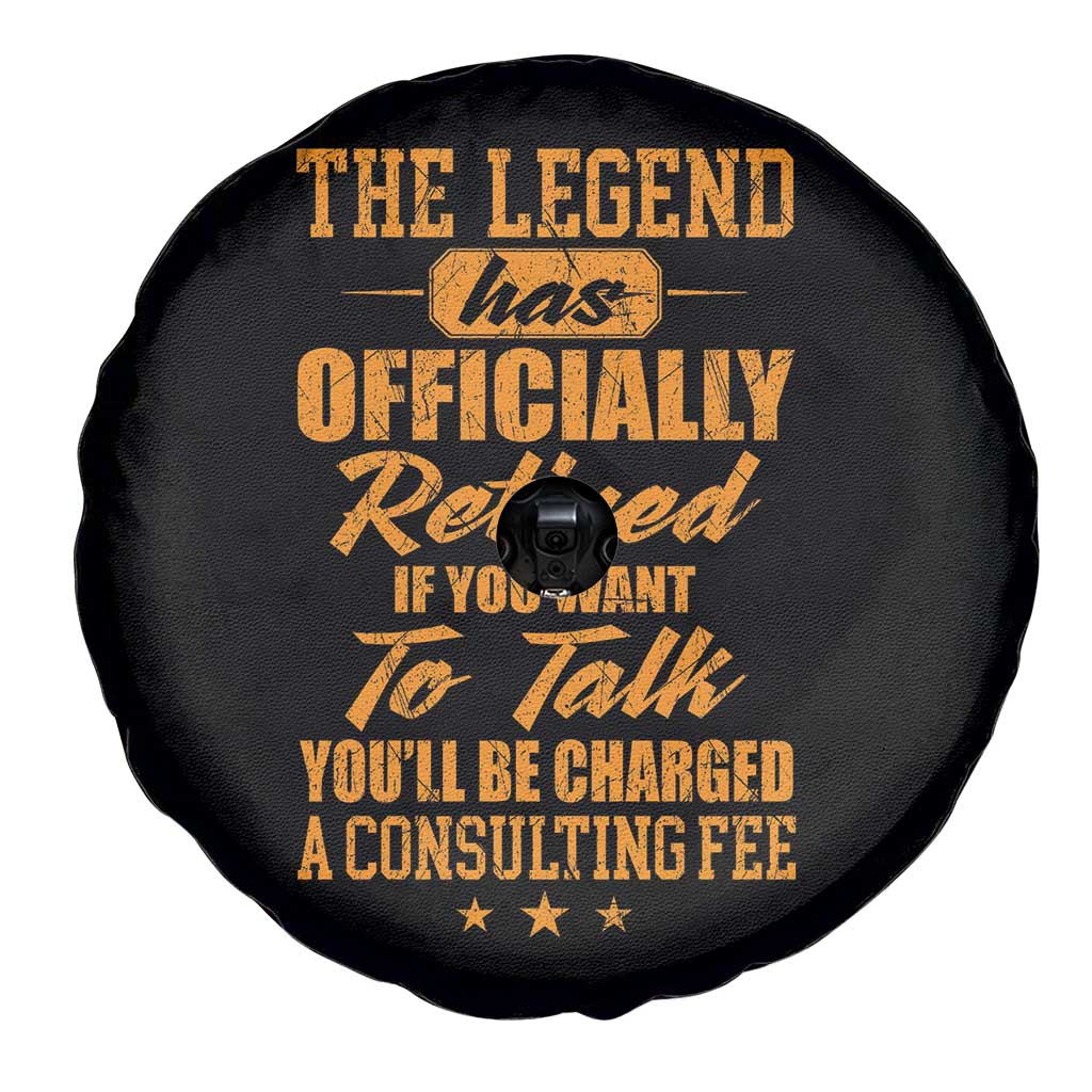 The Legend Has Retired Spare Tire Cover Funny Retirement Party Gag Gift TS10 Print Your Wear