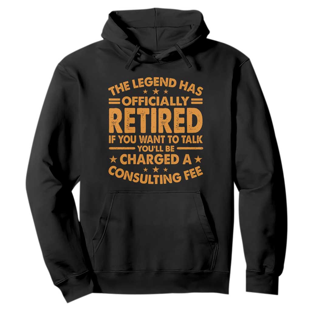Funny Retirement Hoodie Funny The Legend Has Retired TS10 Black Print Your Wear