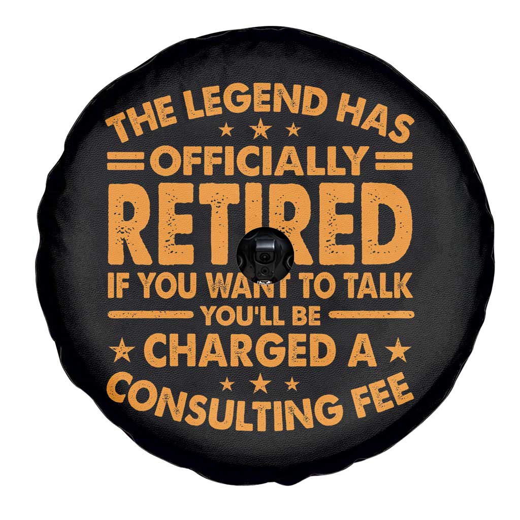 Funny Retirement Spare Tire Cover Funny The Legend Has Retired TS10 Print Your Wear