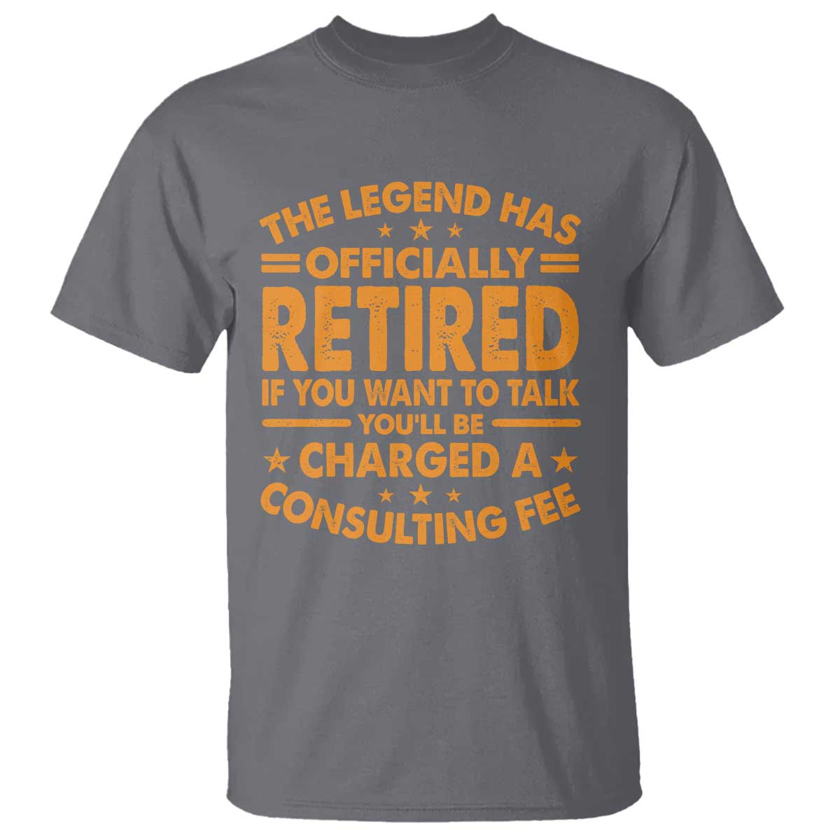Funny Retirement T Shirt Funny The Legend Has Retired TS10 Charcoal Print Your Wear