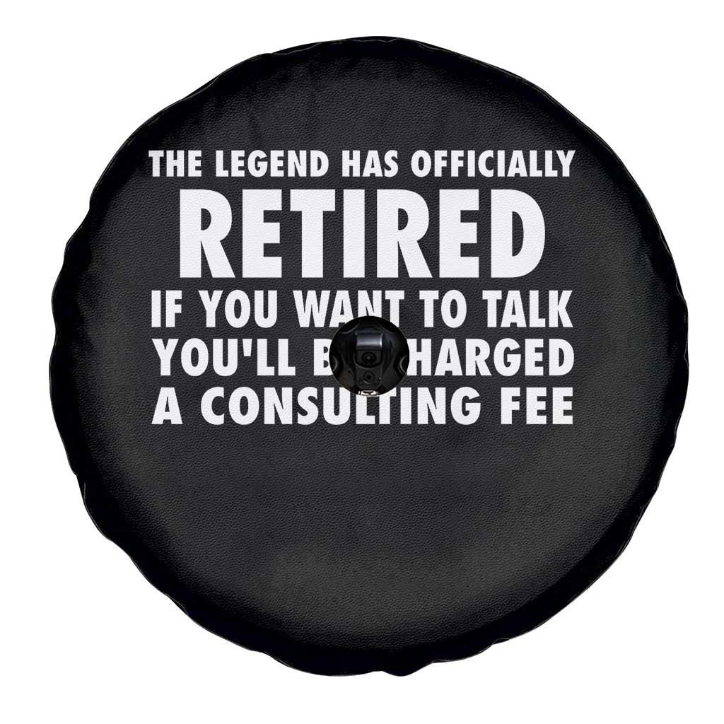 Funny Retirement Spare Tire Cover Funny The Legend Has Retired Grandpa Dad Humor TS10 Print Your Wear