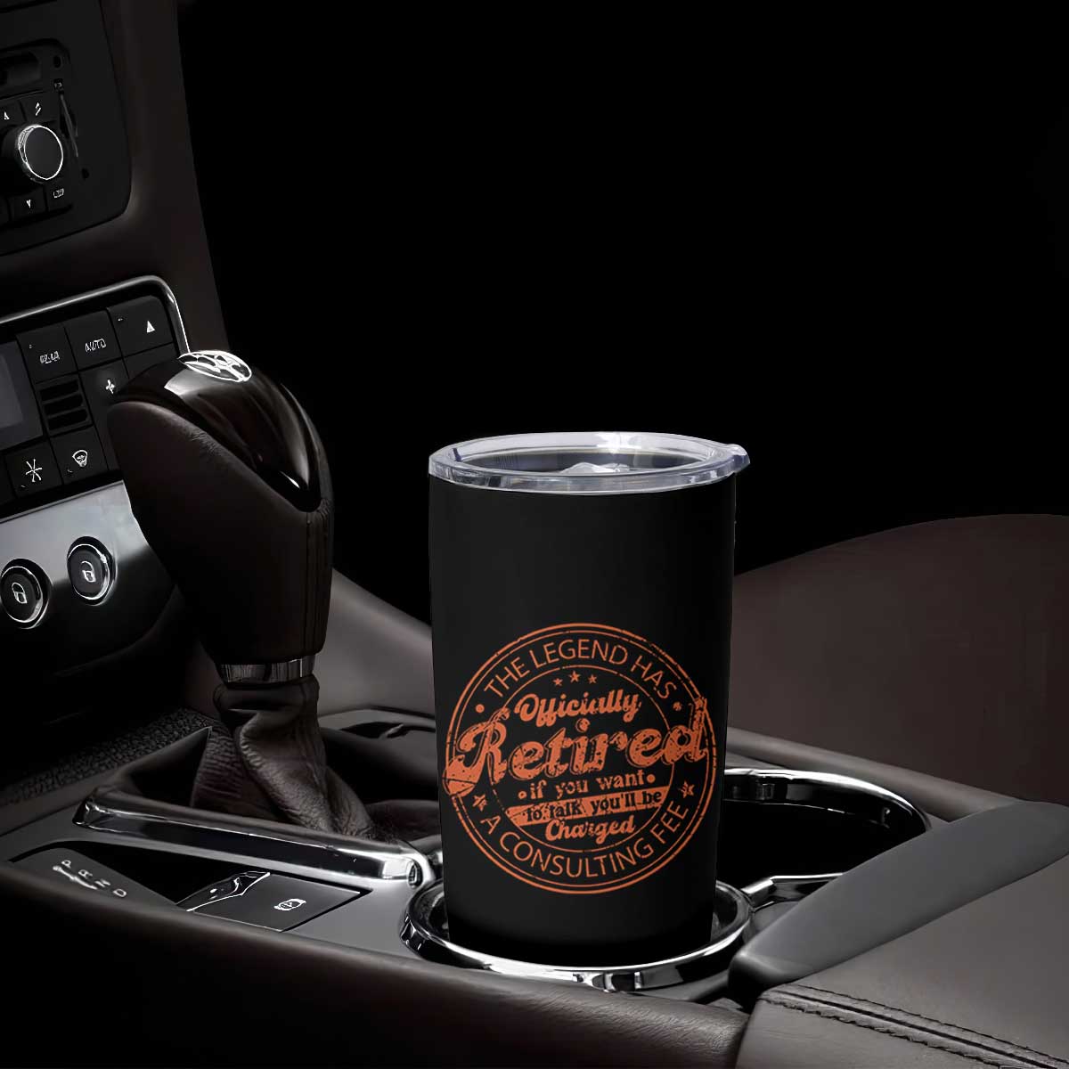 The Legend Has Retired Tumbler Cup Retro Funny Retirement Gift Dad Humor TS10 Print Your Wear