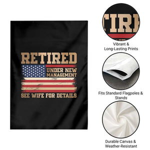 Funny Retirement Garden Flag See Wife For Details Husband Dad Grandpa Humor US Flag TS10 Print Your Wear