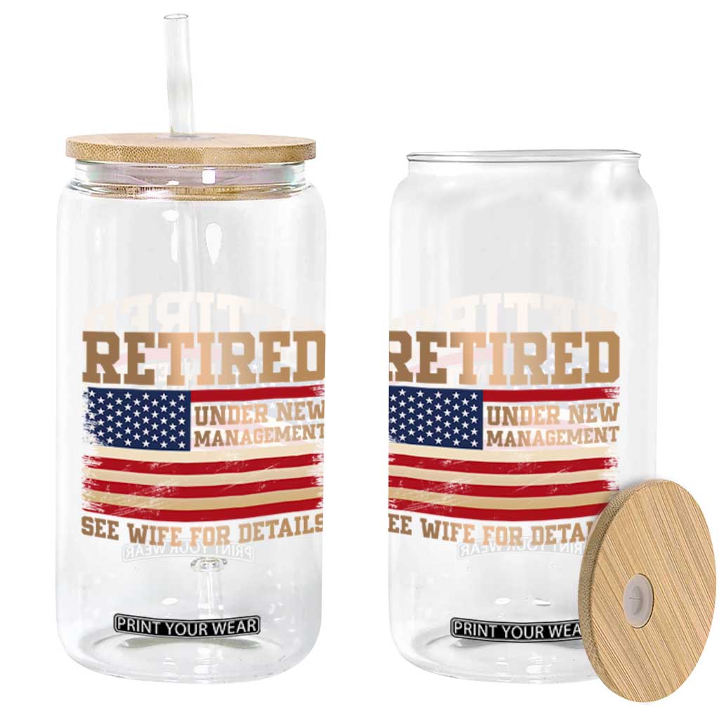 Funny Retirement Glass Can See Wife For Details Husband Dad Grandpa Humor US Flag TS10 Print Your Wear