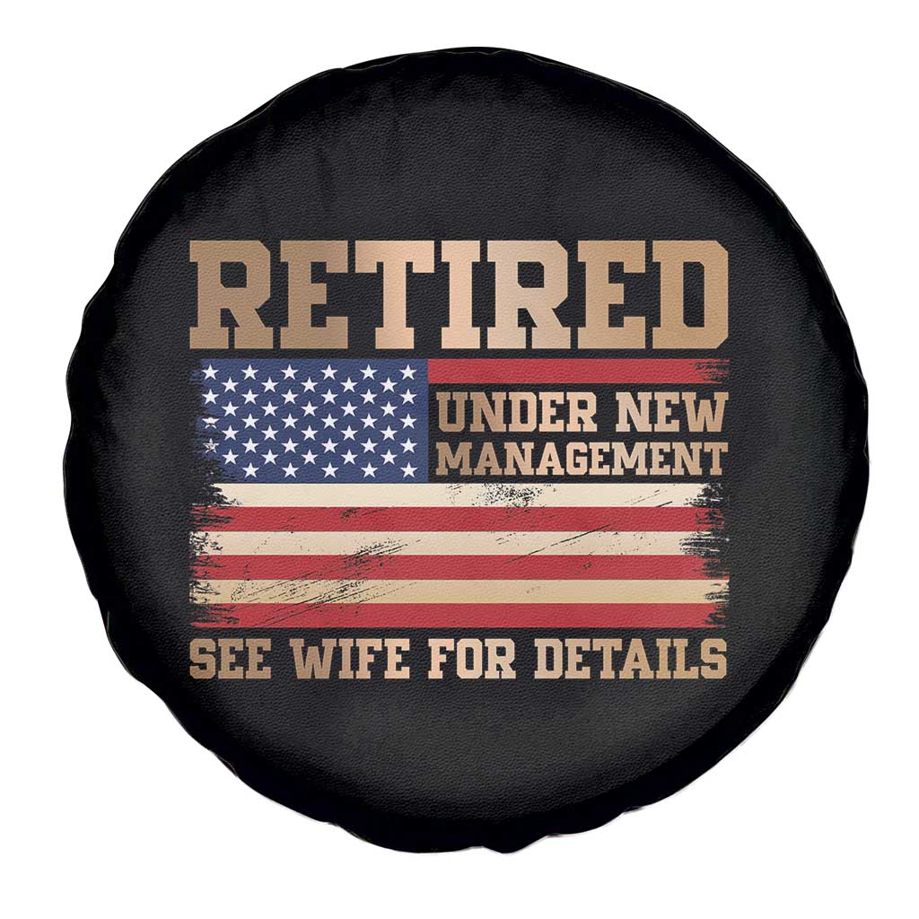 Funny Retirement Spare Tire Cover See Wife For Details Husband Dad Grandpa Humor US Flag TS10 Print Your Wear