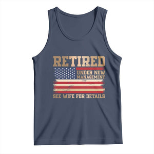 Funny Retirement Tank Top See Wife For Details Husband Dad Grandpa Humor US Flag TS10 Navy Print Your Wear