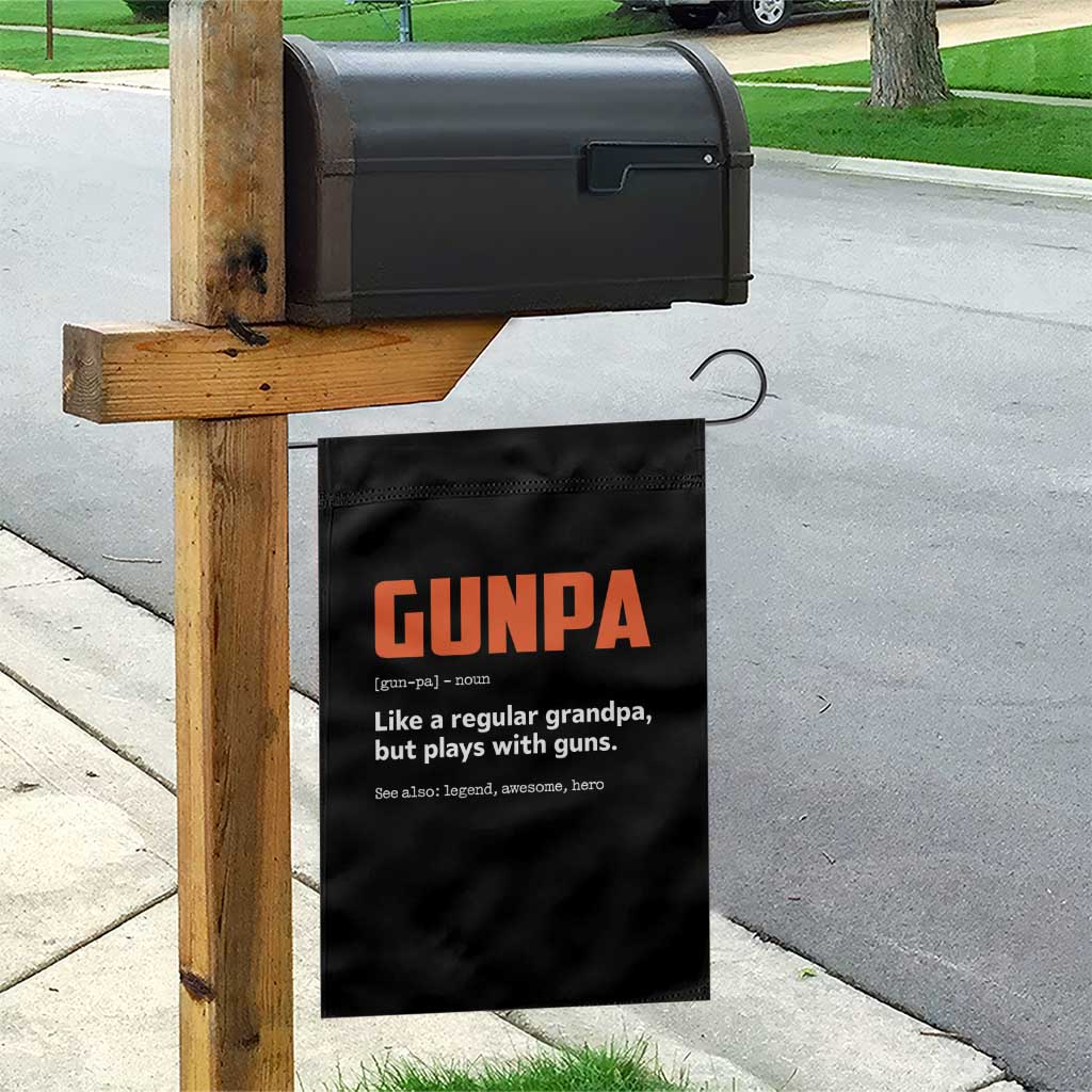 Funny Gunpa Garden Flag Gun Lover Grandpa Pro Gun Enthusiast TS10 Print Your Wear