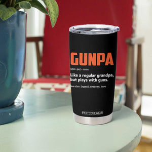 Funny Gunpa Tumbler Cup Gun Lover Grandpa Pro Gun Enthusiast TS10 Print Your Wear