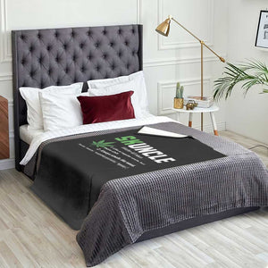 Funny Uncle Weed Smoker Throw Blanket Skuncle Definition Funny Weed Pot Cannabis Marijuana TS10 Print Your Wear