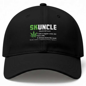 Funny Uncle Weed Smoker Baseball Cap Skuncle Definition Funny Weed Pot Cannabis Marijuana TS10 Print Your Wear