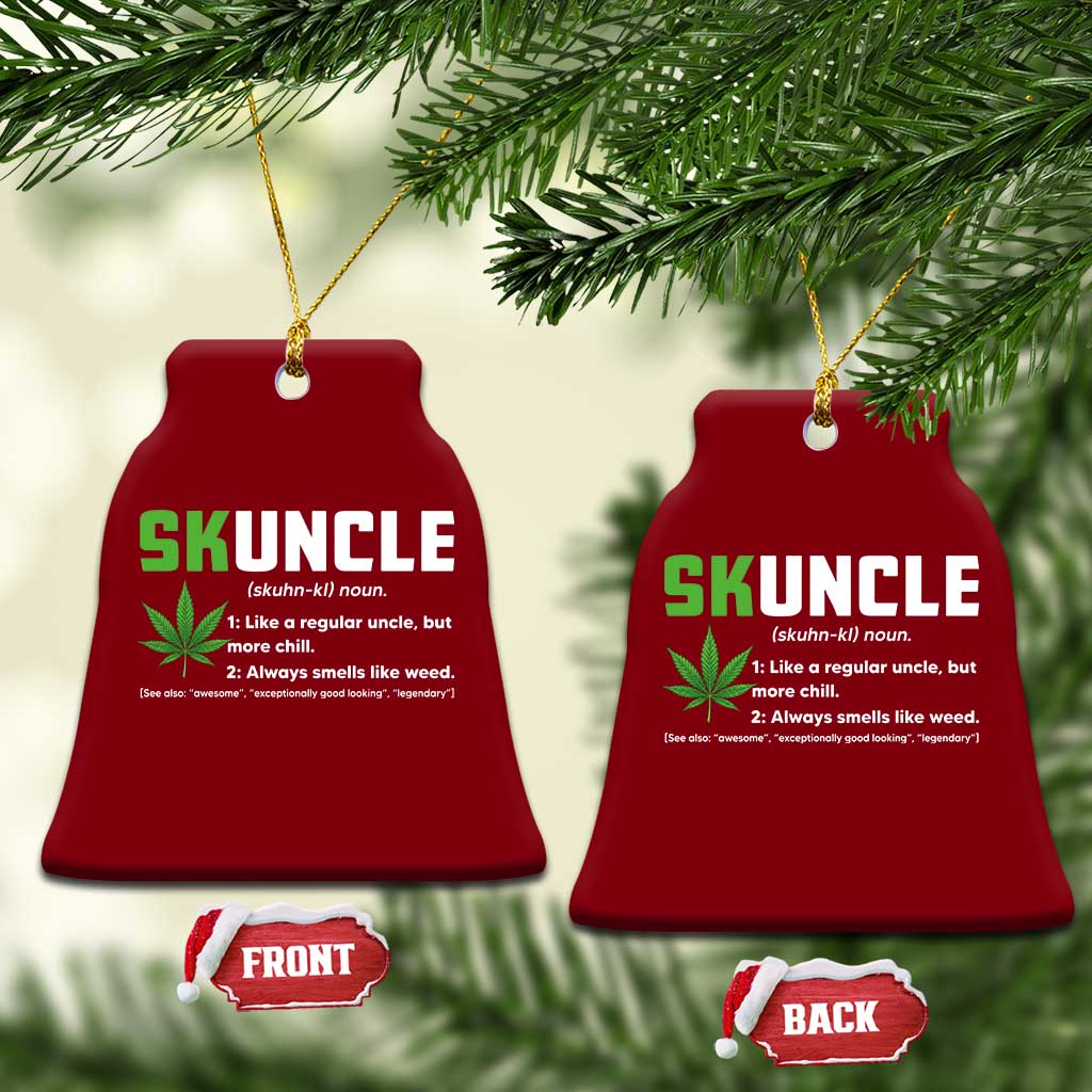 Funny Uncle Weed Smoker Ceramic Ornament Skuncle Definition Funny Weed Pot Cannabis Marijuana TS10 Print Your Wear