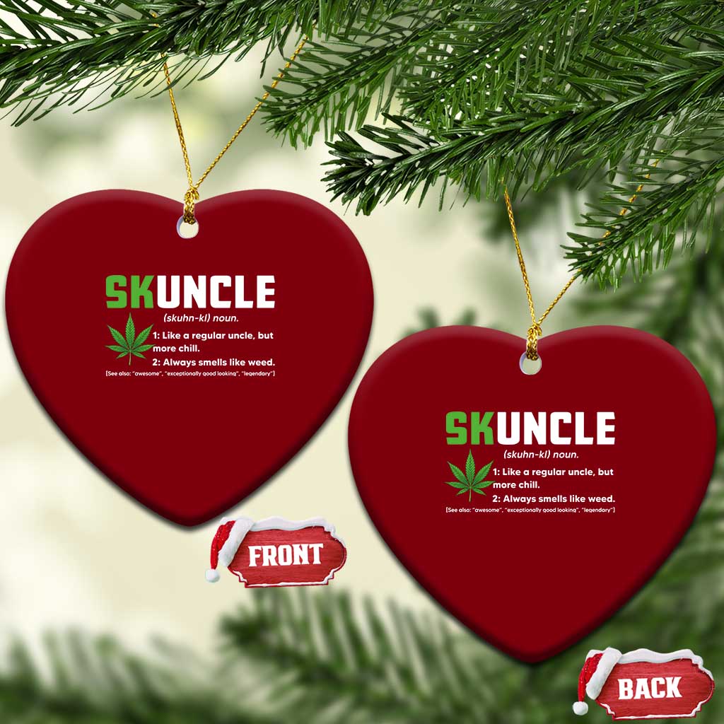 Funny Uncle Weed Smoker Ceramic Ornament Skuncle Definition Funny Weed Pot Cannabis Marijuana TS10 Print Your Wear
