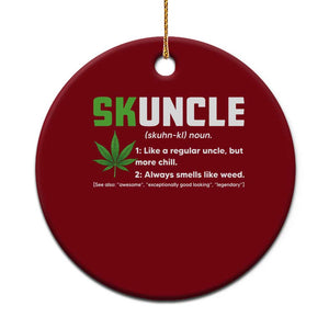 Funny Uncle Weed Smoker Ceramic Ornament Skuncle Definition Funny Weed Pot Cannabis Marijuana TS10 1pc Red Print Your Wear