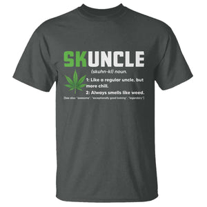 Funny Uncle Weed Smoker T Shirt Skuncle Definition Funny Weed Pot Cannabis Marijuana TS10 Dark Heather Print Your Wear