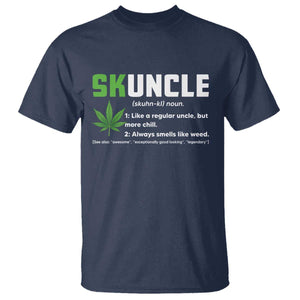 Funny Uncle Weed Smoker T Shirt Skuncle Definition Funny Weed Pot Cannabis Marijuana TS10 Navy Print Your Wear