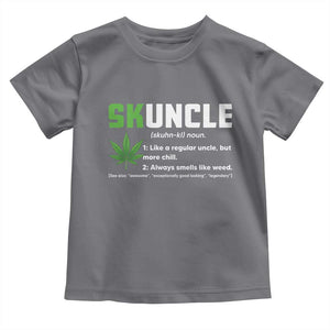 Funny Uncle Weed Smoker Toddler T Shirt Skuncle Definition Funny Weed Pot Cannabis Marijuana TS10 Charcoal Print Your Wear