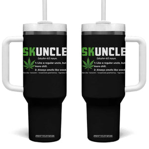 Funny Uncle Weed Smoker Tumbler With Handle Skuncle Definition Funny Weed Pot Cannabis Marijuana TS10 One Size: 40 oz Black Print Your Wear