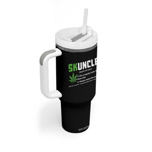 Funny Uncle Weed Smoker Tumbler With Handle Skuncle Definition Funny Weed Pot Cannabis Marijuana TS10 Print Your Wear